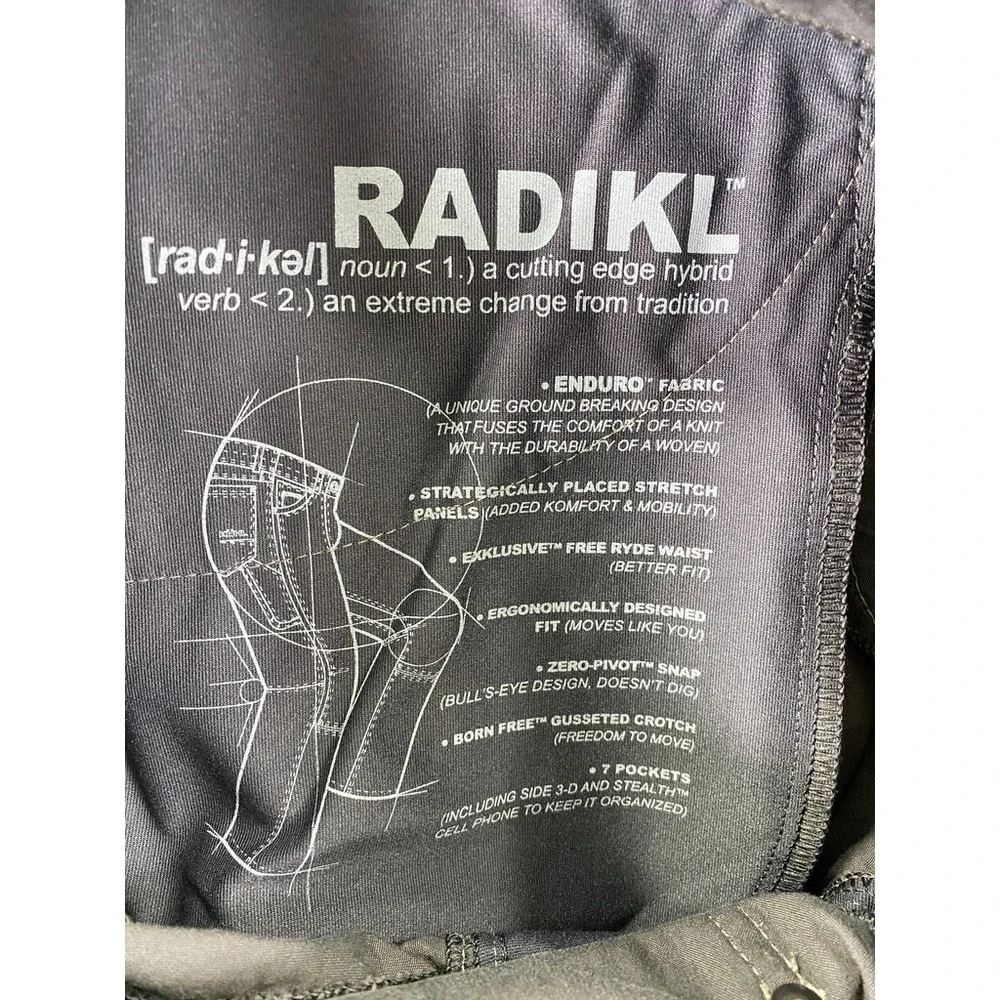 KUHL Pants Mens 32x30 Radikl Dark Grey Enduro Fabric Hybrid Stretch Hiking